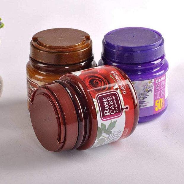 Herbal hot oil treatment cream with rose, lavender, and ginger