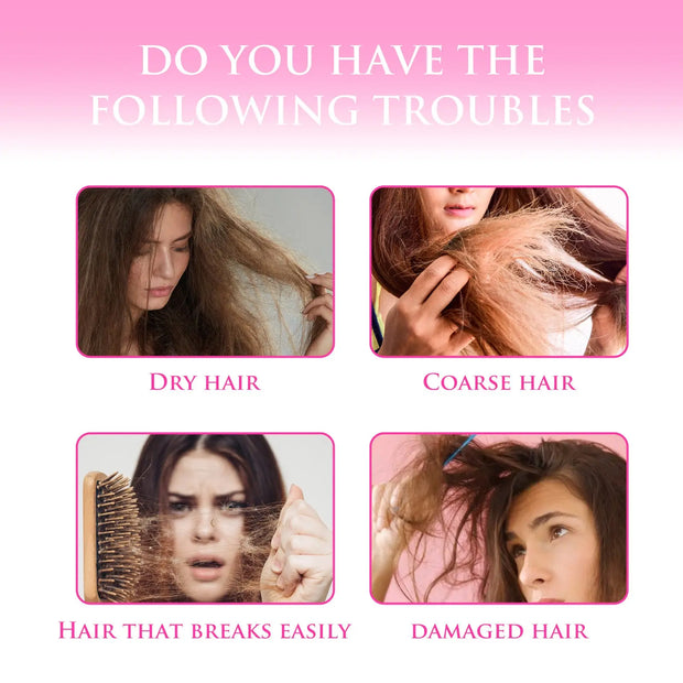 Hoegoa Hair Care Hair Care Hair Tail Hairy Dry Strong Hair Silk Glossy Smooth Hair Care null