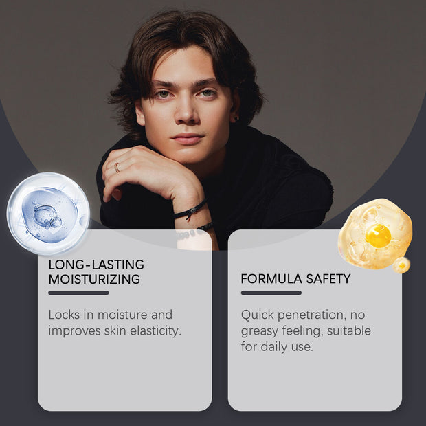 Mens Beard Moisturizing Cream for long-lasting moisturizing and formula safety to improve skin elasticity.