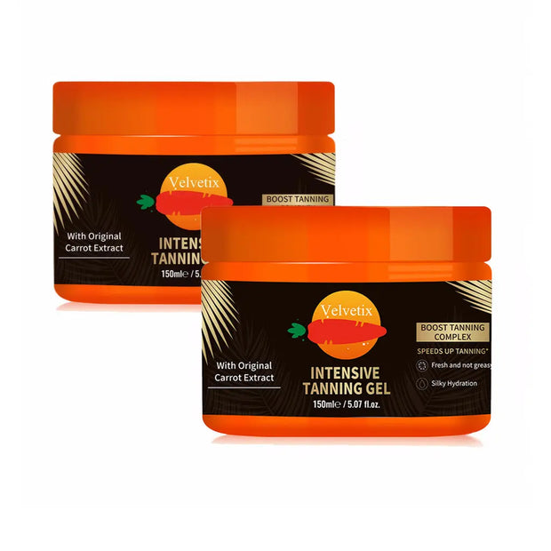 Velvetix Natural Tanning Gel -150ml Outdoor Tan Accelerator With Coconut & Sunflower Oils - Fast-Absorbing, Water-Resistant Glow For Women & Men null