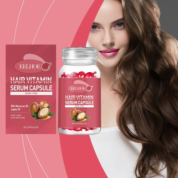 EELHOE Hair Oil Care Capsules - Relieve Dry, Frizzy, Split Ends For Smooth Hair Care Hair Oil. null