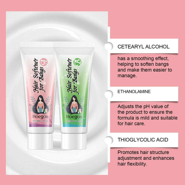 Anti-frizz hair cream – Bangs Softening Care Cream for moisturizing and smoothing hair